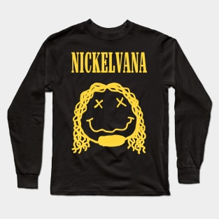 NICKELVANA Band Tee Parody Meme Long Sleeve T-Shirt